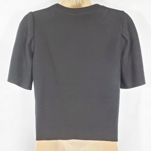 Karol Basic Black Color Cotton Top - Picture 4 of 4